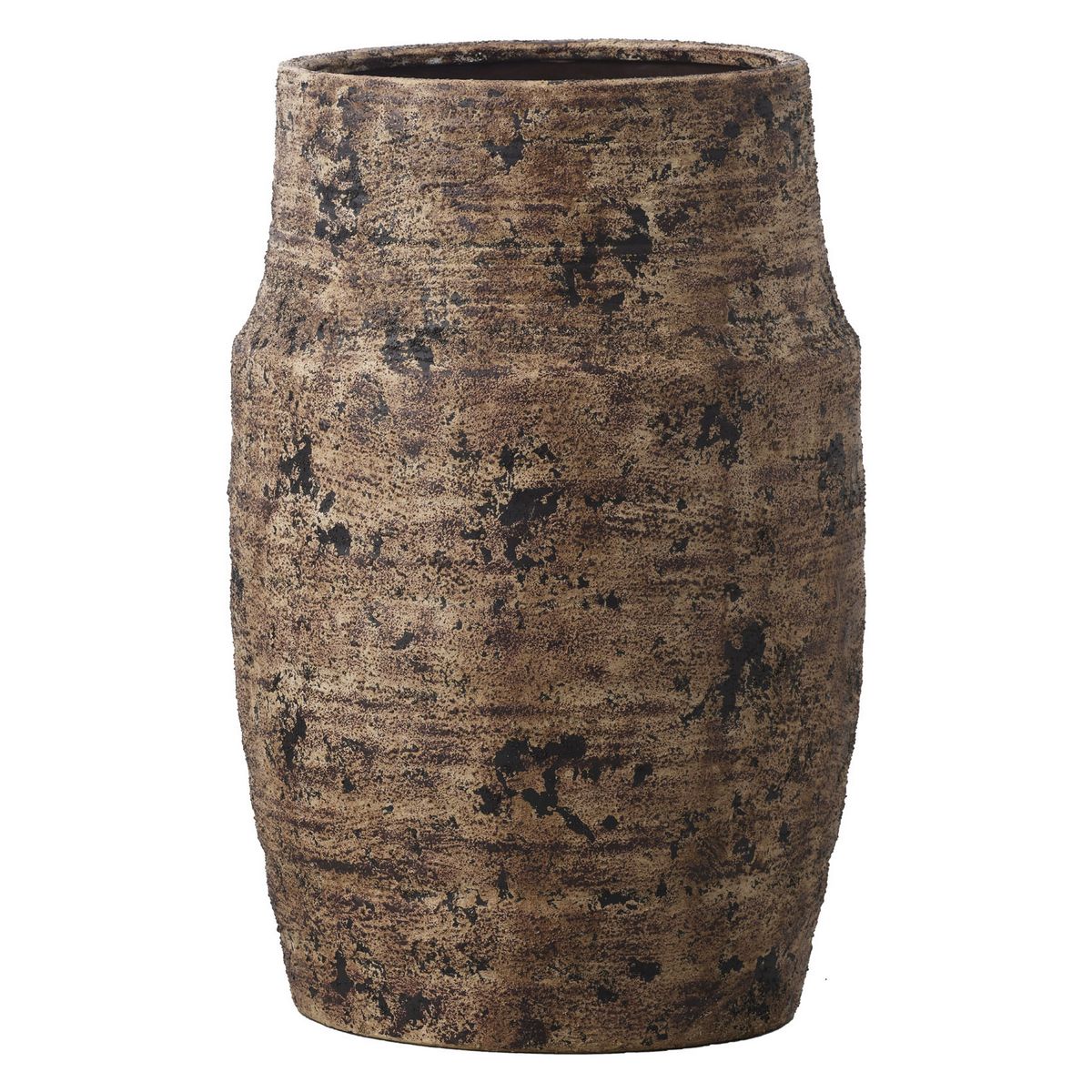 クレイ/Ｃａｌｄｏ34φ50Ｈ WARM BROWN/177-899-282【01】 花器、リース 花器・花瓶 陶器花器 セラミック 花器 花瓶 フラワーベース 日本製 信楽焼 美濃焼 有田焼 和風 モダン おしゃれ 白 黒 青 ベージュ 一輪挿し 生け花 華道 業務用 ギフト