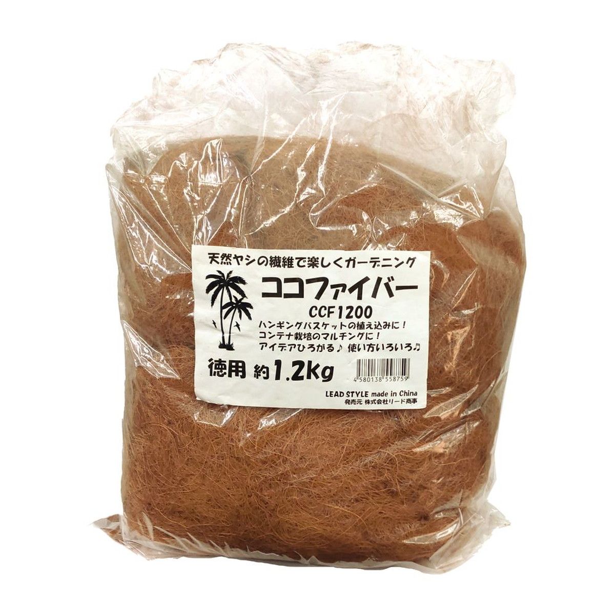 LEAD STYLE/ココファイバー1200ｇ/CCF1200【01】[3個] ガーデニング・園芸用品 園芸用土 マルチング材 庭 グッズ 資材 家庭菜園 観葉植物