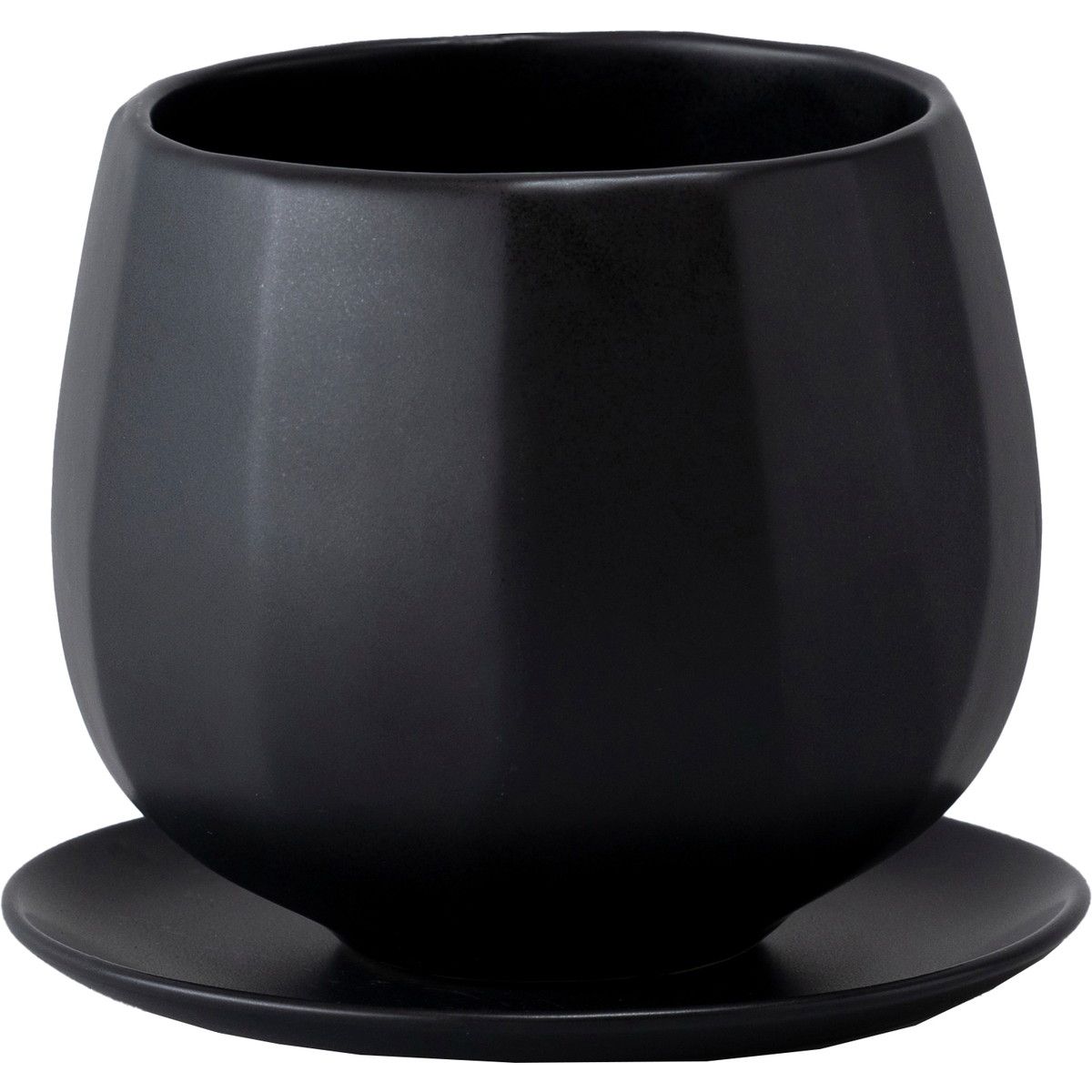 ミュールミル/サーラ黒S/CQ-059Bk【01】[4個] ガーデニング・園芸用品 植木鉢・フラワーポット 陶器・セラミック鉢 庭 グッズ 資材 家庭菜園 観葉植物 おしゃれ かわいい イースター ハロウィン バラの日 母の日
