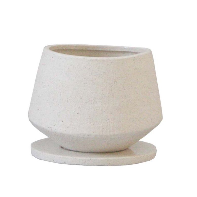 ミュールミル/イオニアラウンド白S/CR002S【01】[8個] ガーデニング・園芸用品 植木鉢・フラワーポット 陶器・セラミック鉢 庭 グッズ 資材 家庭菜園 観葉植物 おしゃれ かわいい イースター ハロウィン バラの日 母の日