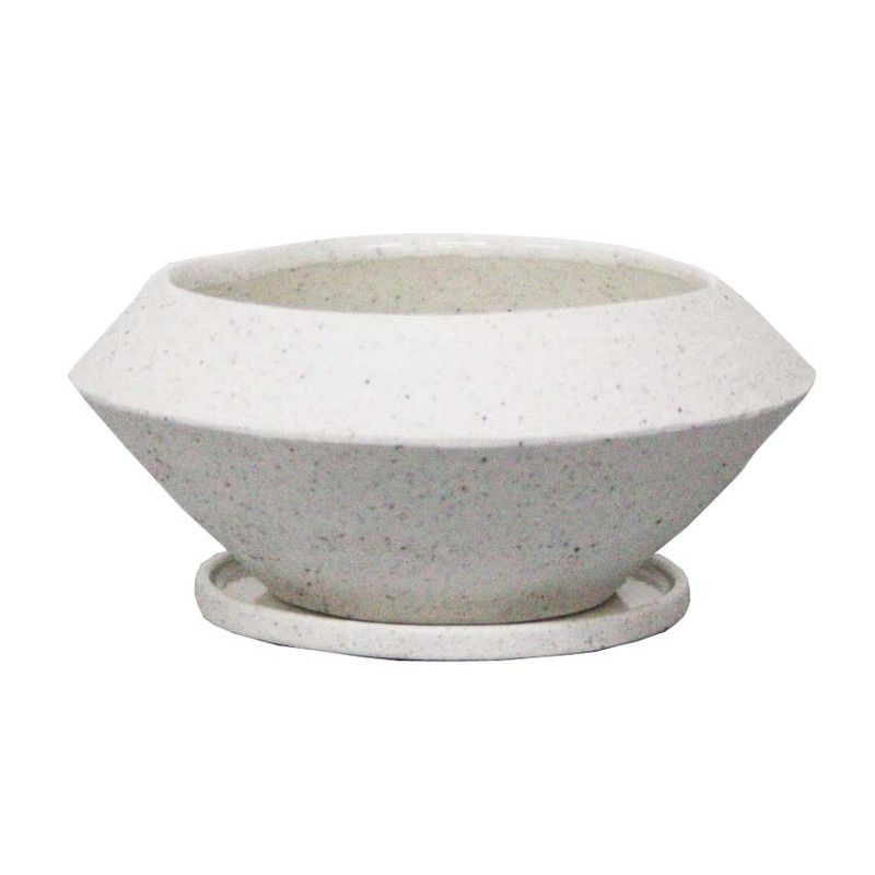 ミュールミル/イオニアサークル白S/CR005S【01】[12個] ガーデニング・園芸用品 植木鉢・フラワーポット 陶器・セラミック鉢 庭 グッズ 資材 家庭菜園 観葉植物 おしゃれ かわいい イースター ハロウィン 母の日 バラの日