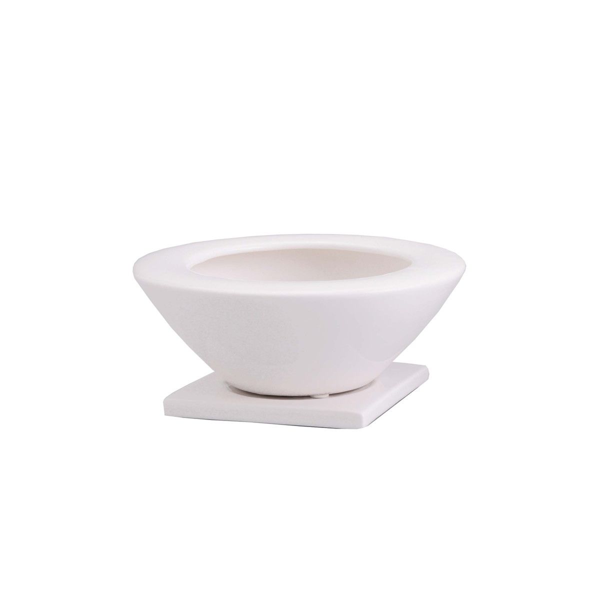 ミュールミル/あすか白S/CB-42-1SWh【01】[8個] 花器、リース 花器・花瓶 生け花花器 花瓶 水盤 筒型 剣山付き 陶器 ガラス 竹 金属 和風 モダン おしゃれ 伝統 本格 初心者 教室 業務用 サイズ各種 セット まとめ買い