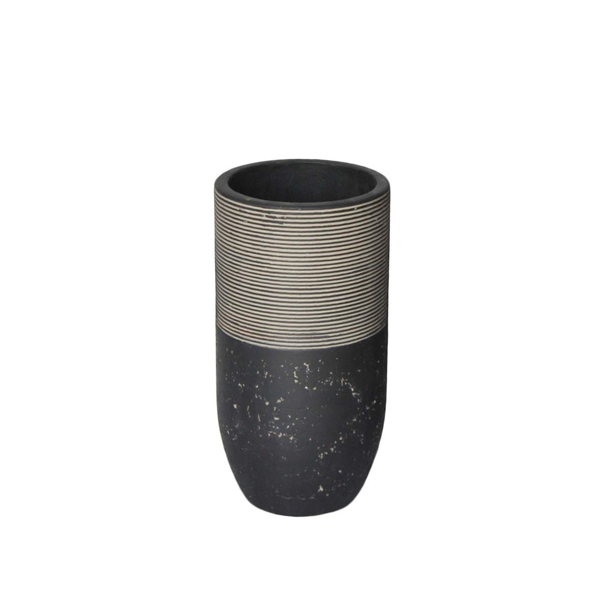 ミュールミル/ジュピターロング黒S/TL033-1Bk【01】 花器、リース 花器・花瓶 陶器花器 セラミック 花器 花瓶 フラワーベース 日本製 信楽焼 美濃焼 有田焼 和風 モダン おしゃれ 白 黒 青 ベージュ 一輪挿し 生け花 華道 業務用 ギフト