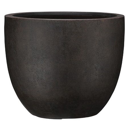 グリーンポット/バンドール ラウンド ブロンズ 36cm/EB-BR3631BR【07】 ガーデニング・園芸用品 植木鉢・フラワーポット グラスファイバー鉢 庭 グッズ 資材 家庭菜園 観葉植物 おしゃれ かわいい イースター ハロウィン｜花材通販はなどんやアソシエ