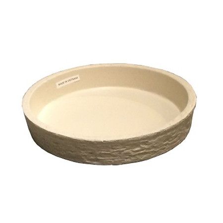 グリーンポット/ビアス ソーサー ラウンド アイボリー 27cm/EB-PL244027IV【07】[4個] ガーデニング・園芸用品 植木鉢・フラワーポット 鉢受け皿 庭 グッズ 資材 家庭菜園 観葉植物 おしゃれ かわいい｜花材通販はなどんやアソシエ