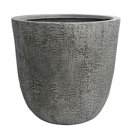 グリーンポット/バーウッド ラウンド グレー 35cm/GA-2835GY【07】 ガーデニング・園芸用品 植木鉢・フラワーポット セメント鉢 庭 グッズ 資材 家庭菜園 観葉植物 おしゃれ かわいい お月見 お正月 こどもの日 さくらの日 イースター クリスマス