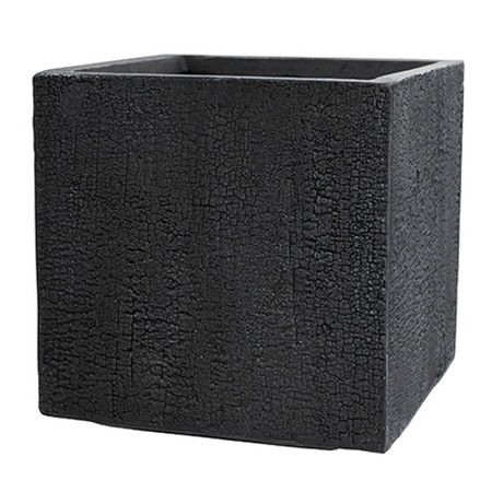 グリーンポット/バーウッド キューブ ブラック 31cm/GA-3031BK【07】 ガーデニング・園芸用品 植木鉢・フラワーポット セメント鉢 庭 グッズ 資材 家庭菜園 観葉植物 おしゃれ かわいい お月見 お正月 こどもの日 さくらの日 イースター クリスマス
