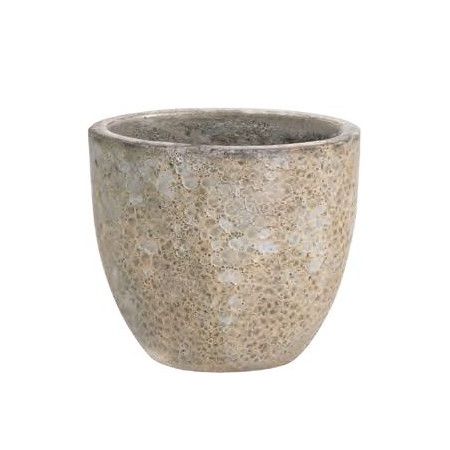 グリーンポット/ボルカーノ ラウンド クリーム 33cm/EB-VO3329CR【07】 ガーデニング・園芸用品 植木鉢・フラワーポット 陶器・セラミック鉢 庭 グッズ 資材 家庭菜園 観葉植物 おしゃれ かわいい イースター ハロウィン 母の日 バラの日｜花材通販はなどんやアソシエ