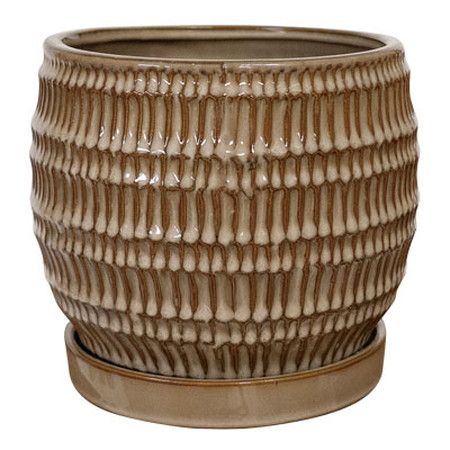 グリーンポット/クラッツ シノ クリーム 18cm/CP-2518CR【07】[4個] ガーデニング・園芸用品 植木鉢・フラワーポット 陶器・セラミック鉢 庭 グッズ 資材 家庭菜園 観葉植物 おしゃれ かわいい イースター ハロウィン 母の日 バラの日｜花材通販はなどんやアソシエ