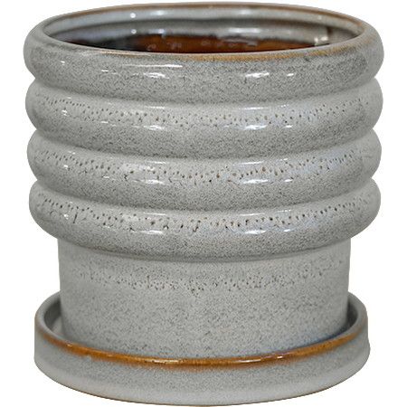 グリーンポット/トゥーボ ホワイト 18cm/CP-3118WH【07】[4個] ガーデニング・園芸用品 植木鉢・フラワーポット 陶器・セラミック鉢 庭 グッズ 資材 家庭菜園 観葉植物 おしゃれ かわいい イースター ハロウィン バラの日 母の日