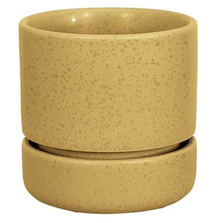 グリーンポット/フェネル イエロー 9.5cm/HO-3110YE【07】[8個] ガーデニング・園芸用品 植木鉢・フラワーポット 陶器・セラミック鉢 庭 グッズ 資材 家庭菜園 観葉植物 おしゃれ かわいい イースター ハロウィン バラの日 母の日