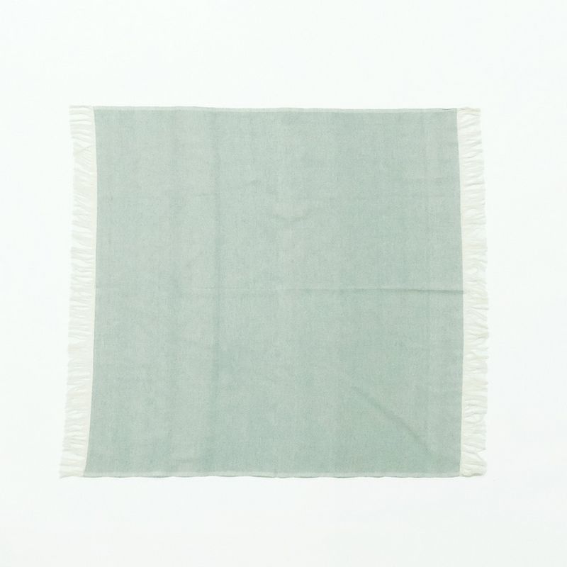 志成販売/手紡ぎ手織りで織り上げたKHADIのフリンジクロス/305090GY【07】 店舗ディスプレイ・店内装飾 雑貨 キッチン用品 インテリア雑貨 飾り付け おしゃれ お正月 さくらの日 ハロウィン バラの日