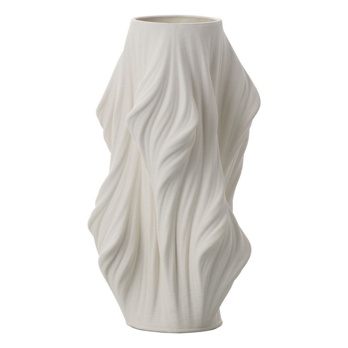 クレイ/Ｓｏｌｉｄｅ II 21Ｌ21Ｗ39Ｈ MATT WHITE/178-909-101【01】 花器、リース 花器・花瓶 陶器花器 セラミック 花器 花瓶 フラワーベース 日本製 信楽焼 美濃焼 有田焼 和風 モダン おしゃれ 白 黒 青 ベージュ 一輪挿し 生け花 華道 業務用