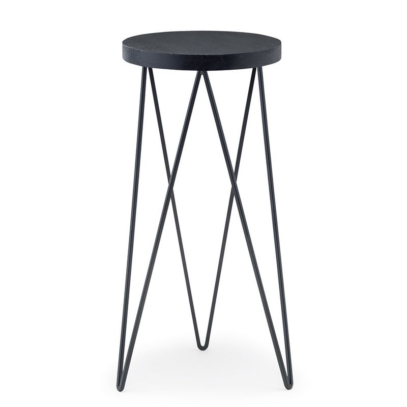 POSH LIVING/サークルスタンド ブラック/41397【07】 ガーデニング・園芸用品 ガーデンファニチャー・家具 プランタースタンド 庭 グッズ 装飾 インテリア エクステリア おしゃれ かわいい 什器 イースター｜花材通販はなどんやアソシエ