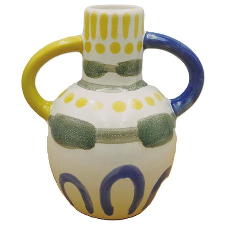 丸滉製陶/フラワーベース/VH-489-YB【01】[2個] 花器、リース 花器・花瓶 陶器花器 セラミック 花器 花瓶 フラワーベース 日本製 信楽焼 美濃焼 有田焼 和風 モダン おしゃれ 白 黒 青 ベージュ 一輪挿し 生け花 華道 業務用 ギフト
