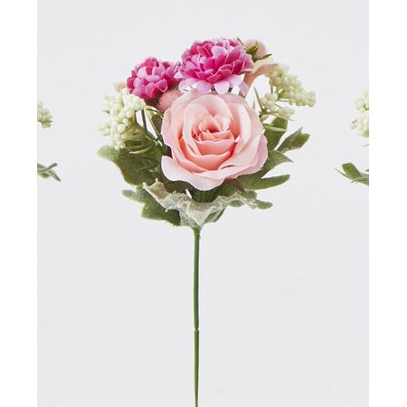 【造花】ビダヤコム/フランソワローズミックスピック ホット/ピンク/FD3310-052HT/P【01】[36本] 造花 アーティフィシャルフラワー バラフェイクフラワー フラワーアレンジ花材 おしゃれ ハンドメイド材料 クラフト素材 装飾 ディスプレイ 春 夏 秋｜花材通販はなどんやアソシエ