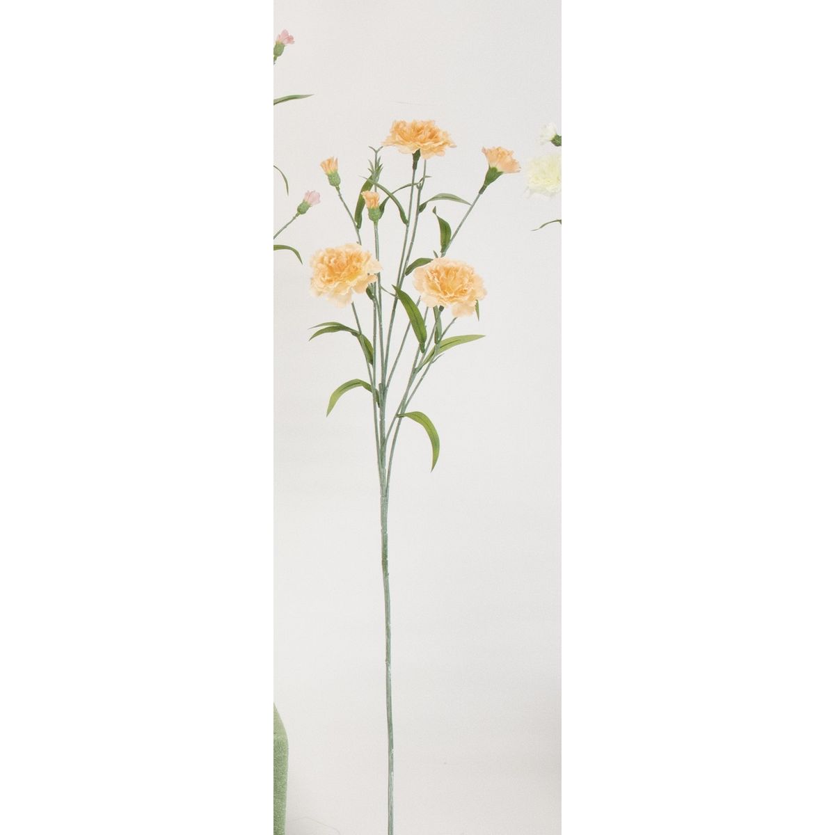 【造花】ビダヤコム/クールカーネーション ピーチ/F4172-006PEA【01】[12本] 造花（アーティフィシャルフラワー） カーネーション フェイクフラワー シルクフラワー インテリア 花材 資材 ディスプレイ 装飾 アレンジメント ブーケ 業務用 店舗装飾