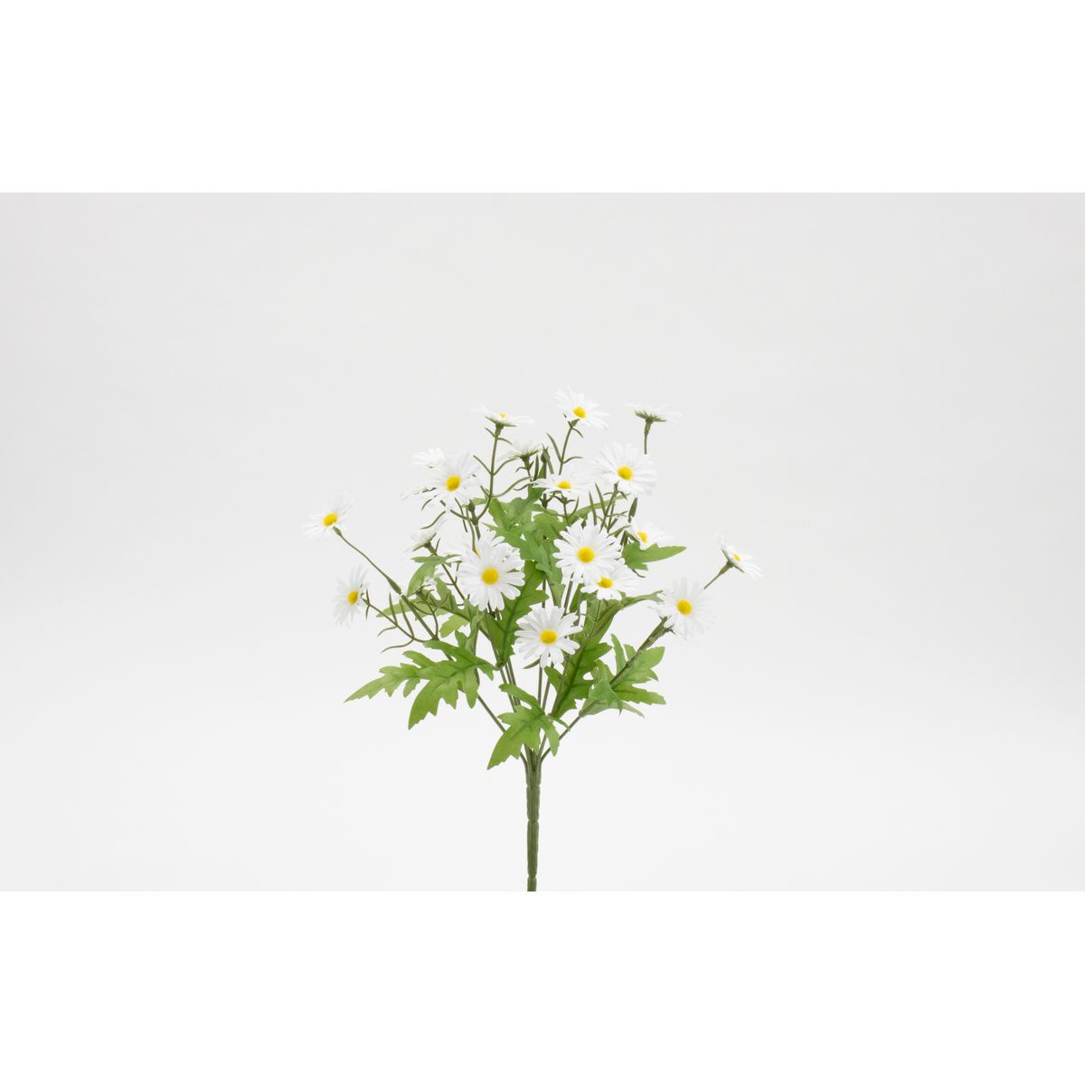 【造花】ビダヤコム/デージーブッシュ ホワイト/V24027-001W【01】[12本] 造花（アーティフィシャルフラワー） デージー デイジー フェイクフラワー シルクフラワー インテリア 花材 資材 ディスプレイ 装飾 アレンジメント ブーケ 業務用 店舗装飾