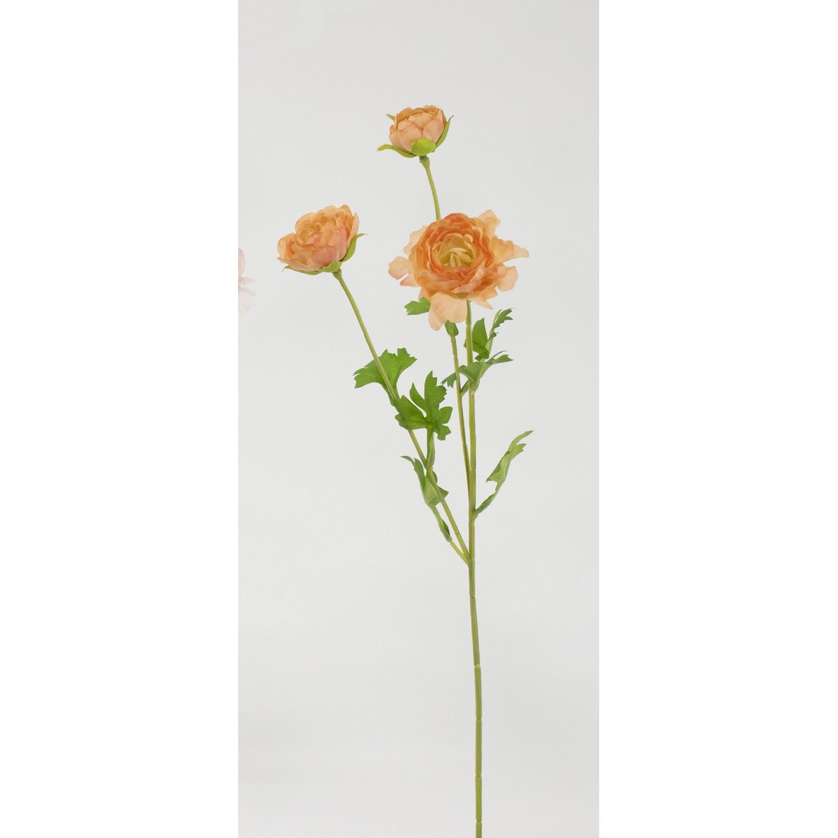【造花】ビダヤコム/レイヤードラナンキュラス ピーチ/V25032-006PEA【01】[12本] 造花 アーティフィシャルフラワー ラナンキュラスフェイクフラワー フラワーアレンジ花材 おしゃれ ハンドメイド材料 クラフト素材 装飾 ディスプレイ 春 夏 秋