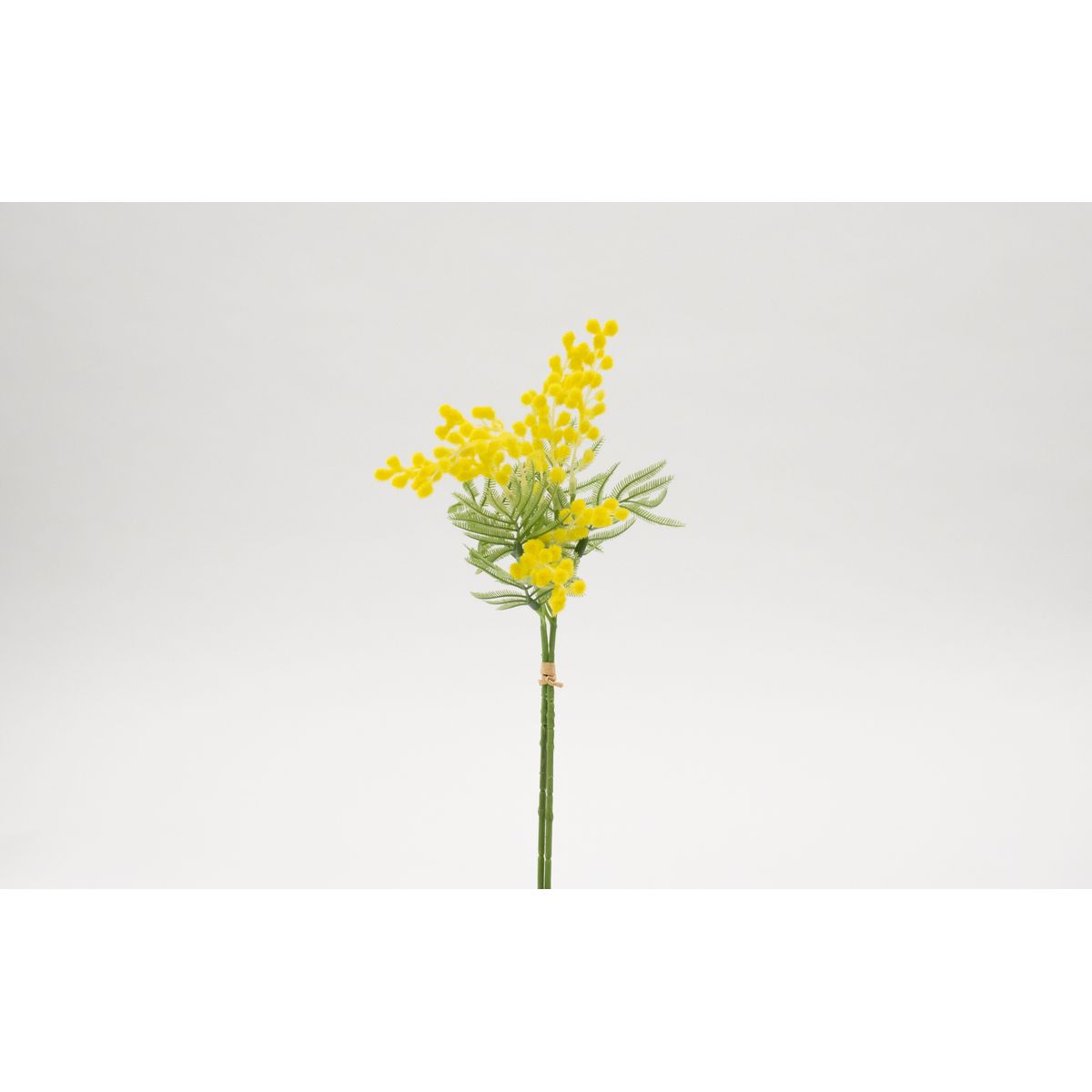 【造花】ビダヤコム/ミモザバンドル(2本/束) イエロー/V24028-004Y【01】[24束] 造花 アーティフィシャルフラワー ミモザフェイクフラワー フラワーアレンジ花材 おしゃれ ハンドメイド材料 クラフト素材 装飾 ディスプレイ 春 夏 秋 クリスマス