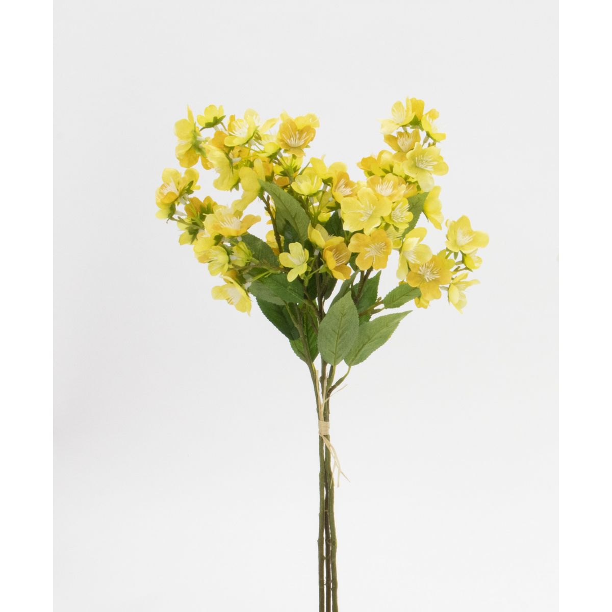 【造花】ビダヤコム/ブロッサムバンドル(3本/束) イエロー/V24109-004Y【01】[6束] 造花 アーティフィシャルフラワーフェイクフラワー フラワーアレンジ花材 おしゃれ ハンドメイド材料 クラフト素材 装飾 ディスプレイ 春 夏 秋 お正月 クリスマス