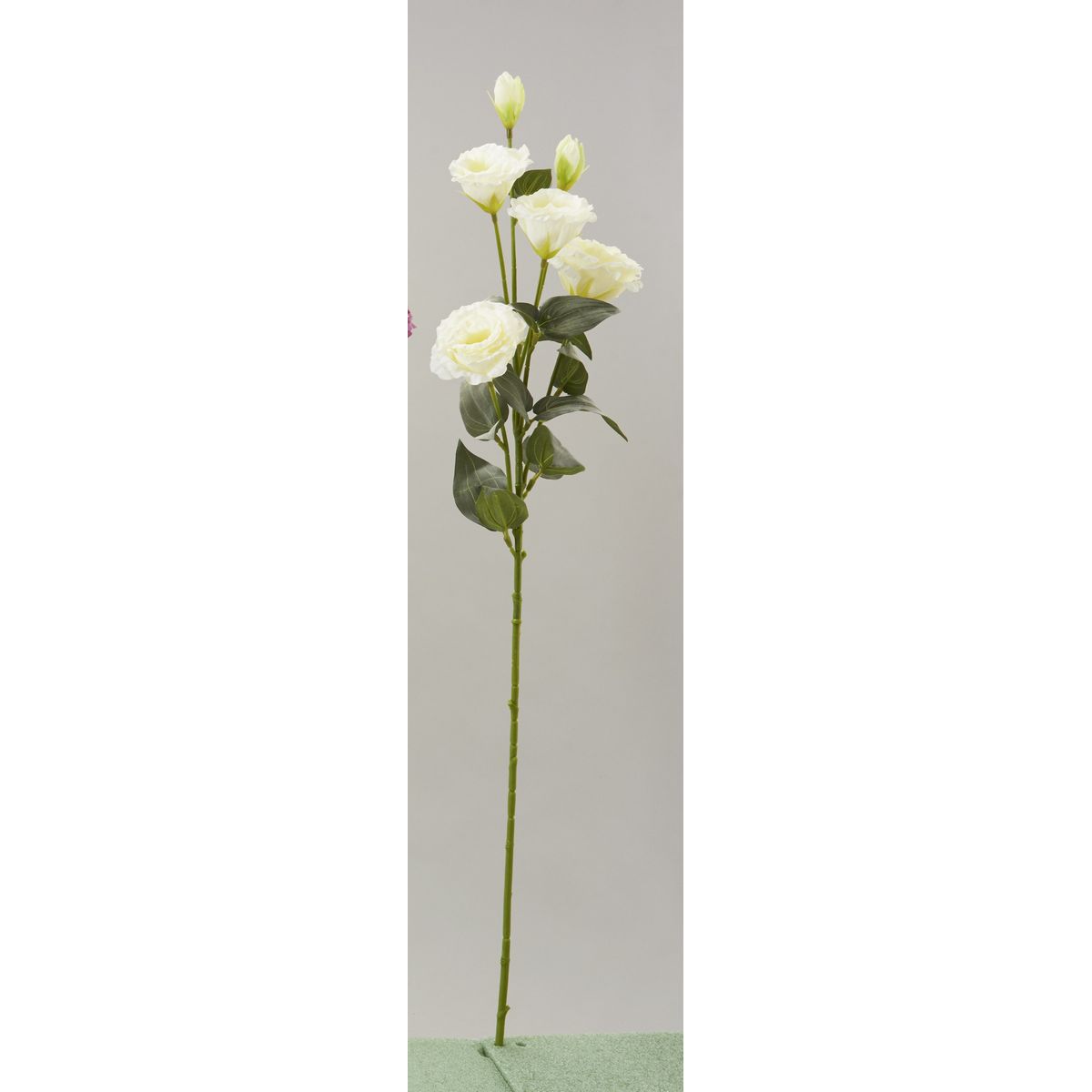 【造花】ビダヤコム/リシアンサス ホワイト/F4117-001W【01】[12本] 造花（アーティフィシャルフラワー） トルコキキョウ トルコギキョウ フェイクフラワー シルクフラワー インテリア 花材 資材 ディスプレイ 装飾 アレンジメント ブーケ 業務用
