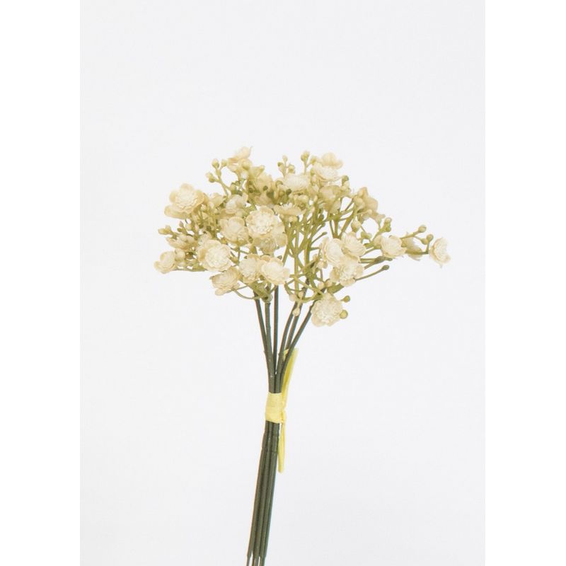 【造花】ビダヤコム/ジプソバンドル(6本/束) ベージュ/V24185-013BEIGE【01】[24束] 造花（アーティフィシャルフラワー） かすみ草 フェイクフラワー シルクフラワー インテリア 花材 資材 ディスプレイ 装飾 アレンジメント ブーケ 業務用
