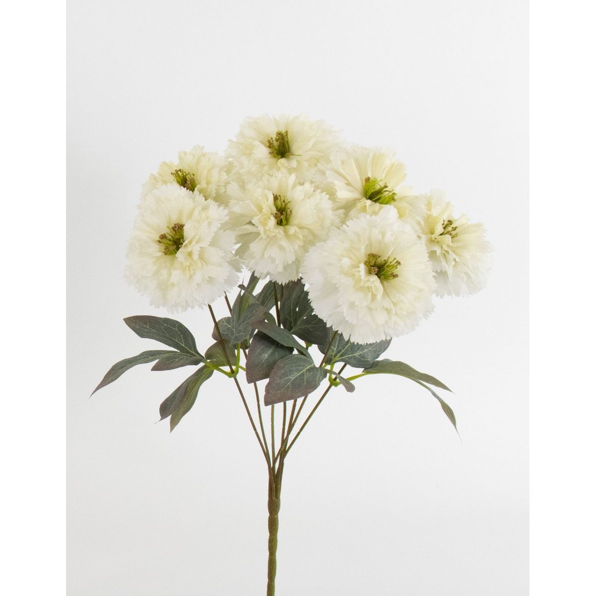 【造花】ビダヤコム/シャギーフルールブッシュ&times;7 クリーム/V25104-037C【01】[12本] 造花 アーティフィシャルフラワーフェイクフラワー フラワーアレンジ花材 おしゃれ ハンドメイド材料 クラフト素材 装飾 ディスプレイ 春 夏 秋 お供え お正月｜花材通販はなどんやアソシエ