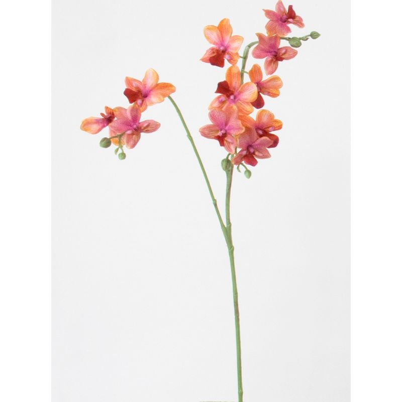【造花】ビダヤコム/トウィンクルオーキッド コーラル/V25014-067COR【01】[12本] 造花 アーティフィシャルフラワー ラン（蘭）・オーキッドフェイクフラワー フラワーアレンジ花材 おしゃれ ハンドメイド材料 クラフト素材 装飾 ディスプレイ 春