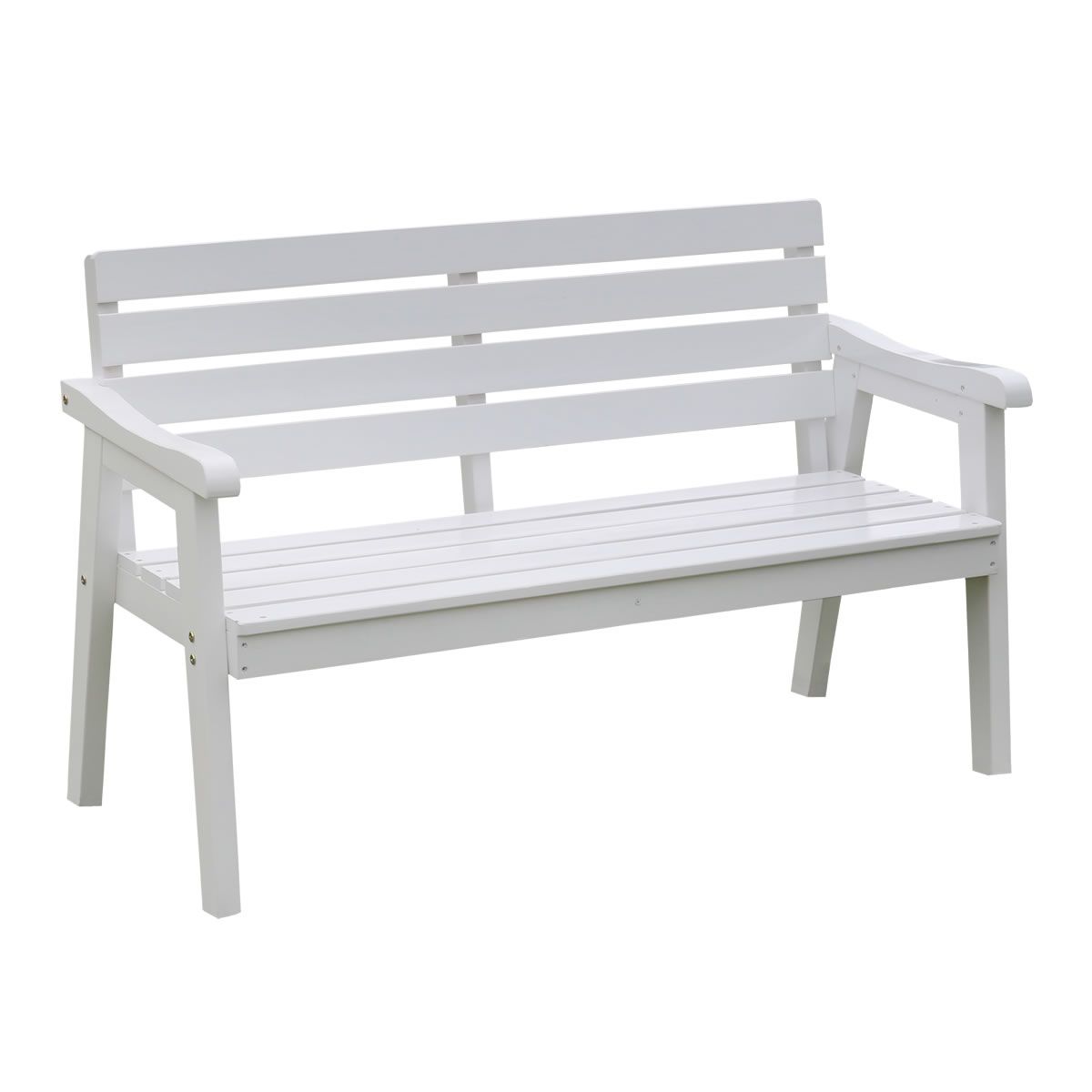 【直送】住まいスタイル/天然木製ベンチ 幅130 「Elan」(エラン) ホワイト/EL-130WHT【01】 ガーデニング・園芸用品 ガーデンファニチャー・家具 ベンチ・ブランコ 庭 グッズ 装飾 インテリア エクステリア おしゃれ かわいい 什器