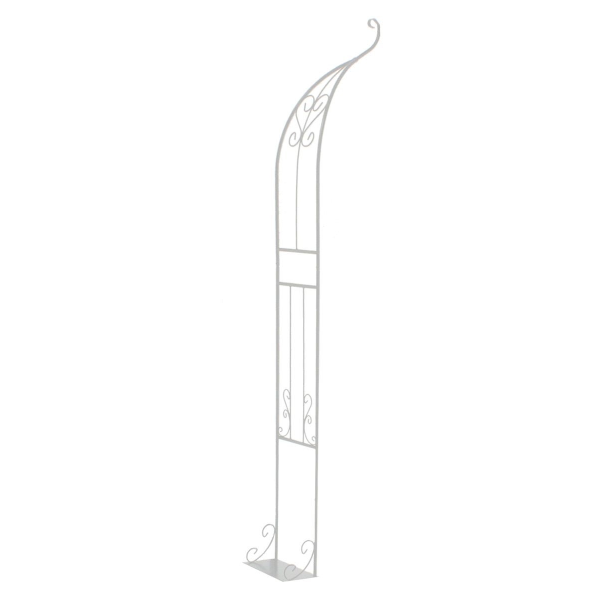 【直送】住まいスタイル/アイアンハーフアーチ(シングル) ホワイト/IA-HF003WHT【01】 ガーデニング・園芸用品 ガーデンファニチャー・家具 アーチ・ゲート 庭 グッズ 装飾 インテリア エクステリア おしゃれ かわいい 什器