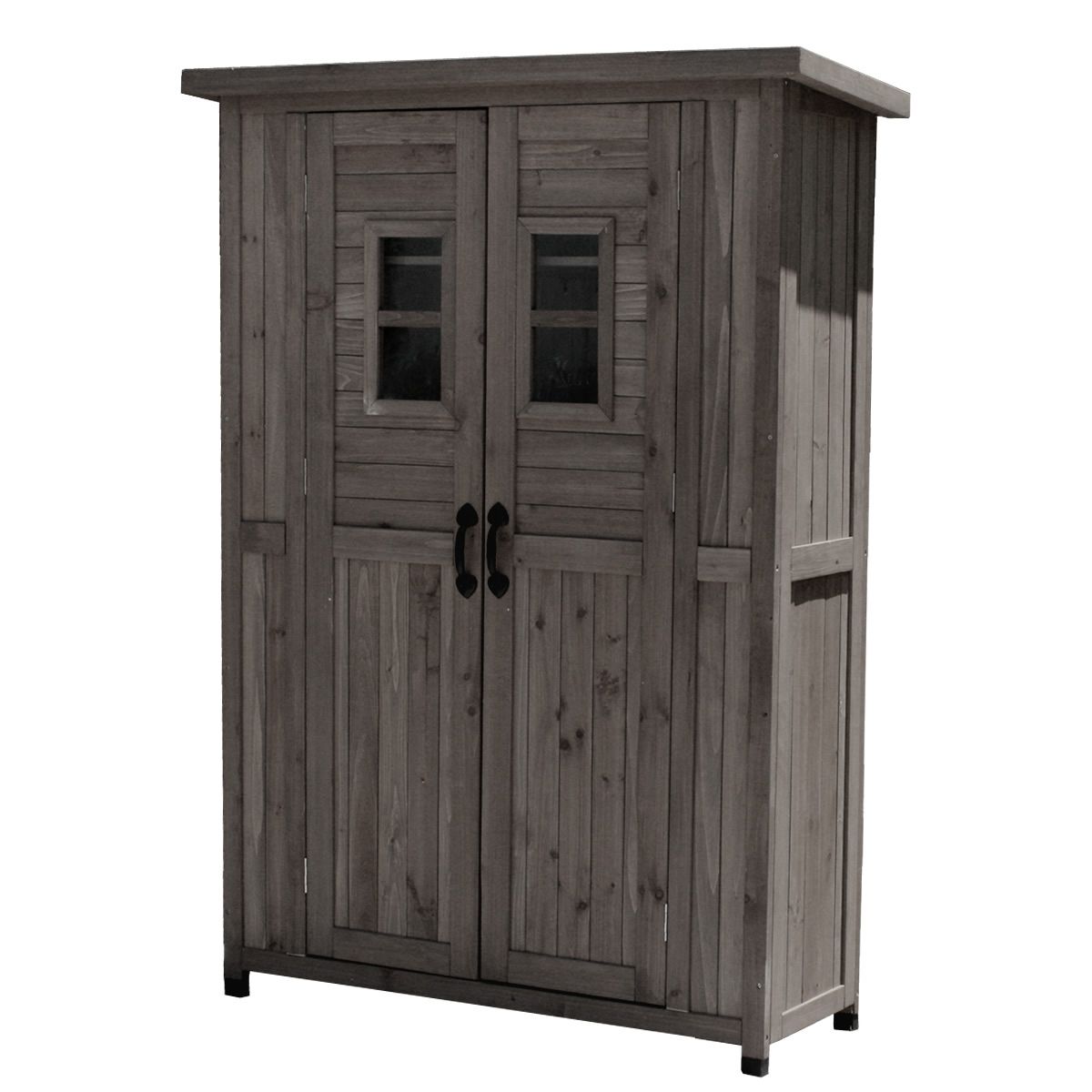 【直送】住まいスタイル/カントリー小屋 薄型 ダークブラウン/KCSL1260DBR【01】 ガーデニング・園芸用品 ガーデンファニチャー・家具 物置・収納庫 庭 グッズ 装飾 インテリア エクステリア おしゃれ かわいい 什器