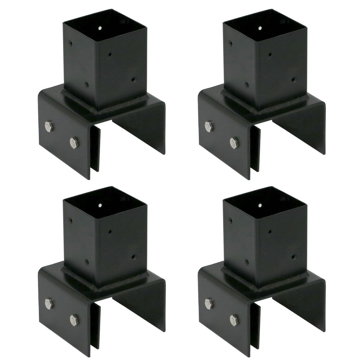 【直送】住まいスタイル/ラティス・フェンス支柱固定金具ブロック用10cm(4個) ブラック/S-BB7210-4P【01】 ガーデニング・園芸用品 ガーデンファニチャー・家具 ラティス・フェンス 庭 グッズ 装飾 インテリア エクステリア おしゃれ かわいい 什器