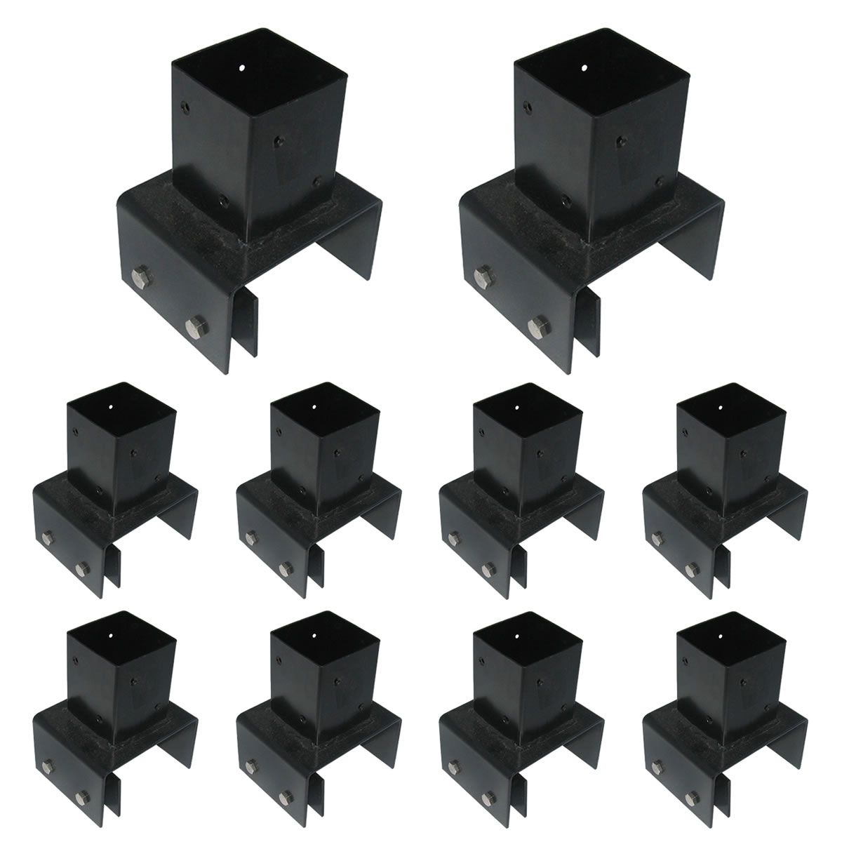 【直送】住まいスタイル/ラティス・フェンス支柱固定金具ブロック用12cm(10個) ブラック/S-BB7212-10P【01】 ガーデニング・園芸用品 ガーデンファニチャー・家具 ラティス・フェンス ラティスフェンス 什器 ディスプレイ 店舗装飾 業務用 ガーデン