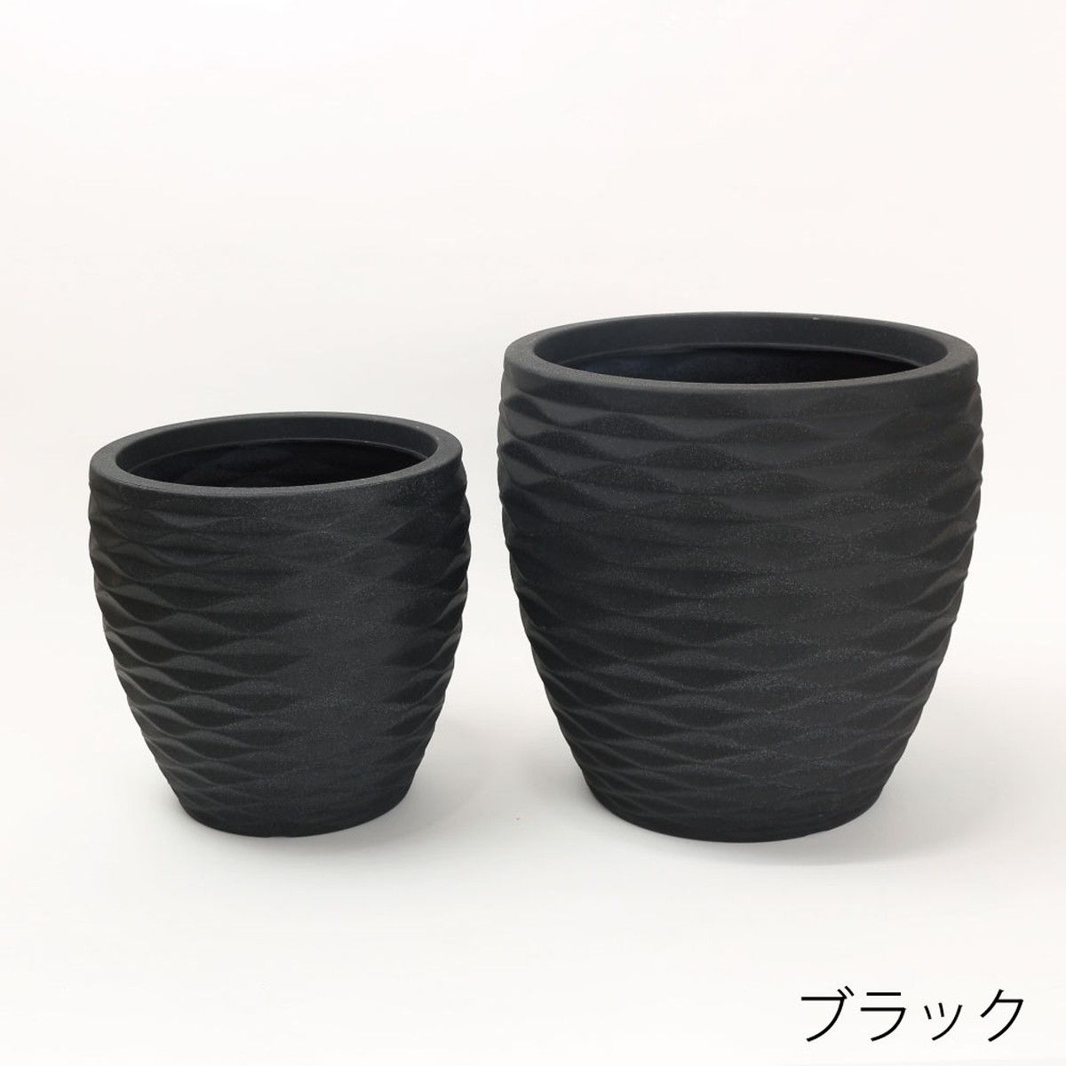 Benny’s/プランター（2サイズセット）/BL-037BK【08】 ガーデニング・園芸用品 植木鉢・フラワーポット 鉢カバー 庭 グッズ 資材 家庭菜園 観葉植物 おしゃれ かわいい 母の日