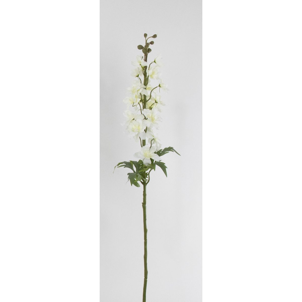 【造花】ビダヤコム/デルフィニウム ホワイト/V26074-001W【01】[12本] 造花（アーティフィシャルフラワー） デルフィニューム フェイクフラワー シルクフラワー インテリア 花材 資材 ディスプレイ 装飾 アレンジメント ブーケ 業務用 店舗装飾