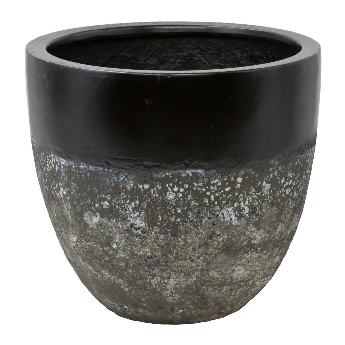 花LINKS/ファイバーストーンポット/RV0098BK-L【07】 ガーデニング・園芸用品 植木鉢・フラワーポット 陶器・セラミック鉢 庭 グッズ 資材 家庭菜園 観葉植物 おしゃれ かわいい イースター ハロウィン バラの日 母の日