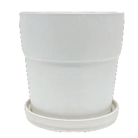 花LINKS/インテリアポット/JE988MWH-L【07】[6個] ガーデニング・園芸用品 植木鉢・フラワーポット テラコッタ(素焼き) 庭 グッズ 資材 家庭菜園 観葉植物 おしゃれ かわいい ハロウィン 母の日｜花材通販はなどんやアソシエ 9,005円