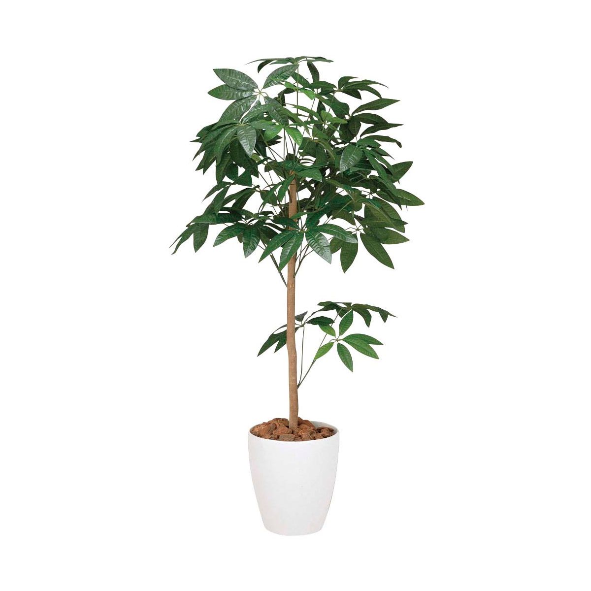 【直送】 【人工観葉植物】光の楽園/光触媒 パキラトピアリー 1.2/193R190 ※返品・代引・キャンセル不可【21】 造花 葉物 フェイクグリーン 人工観葉植物 人工樹木 高さ~150cmおしゃれ インテリア 店舗 オフィス 装飾 ディスプレイ|花材通販はなどんやアソシエ