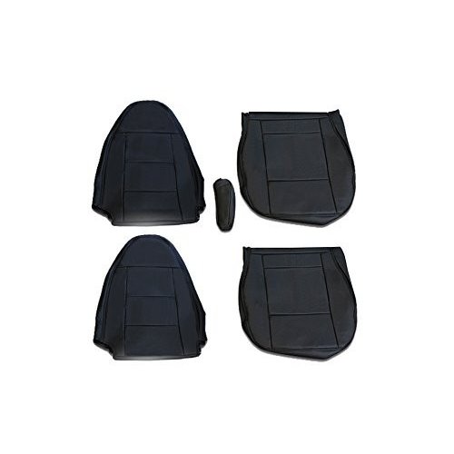 シートカバー スーパーグレート フロント 運転席 助手席 セット トラック ブラック パンチング　RM-CV005RL｜HANAFUSAはなふさ