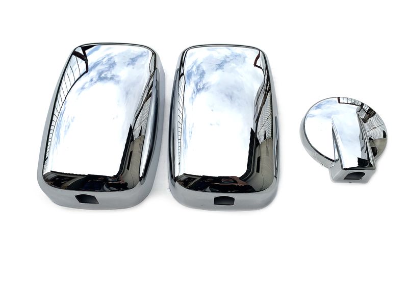 即納 いすゞ NEWエルフ&frasl;マツダタイタン メッキ 新品即納！ いすゞ NEWエルフ/マツダタイタン メッキ ミラーカバー Φ140 標準車用 3点セット 上質メッキ 台湾製 G0287T ミラーカバー Φ170 標準