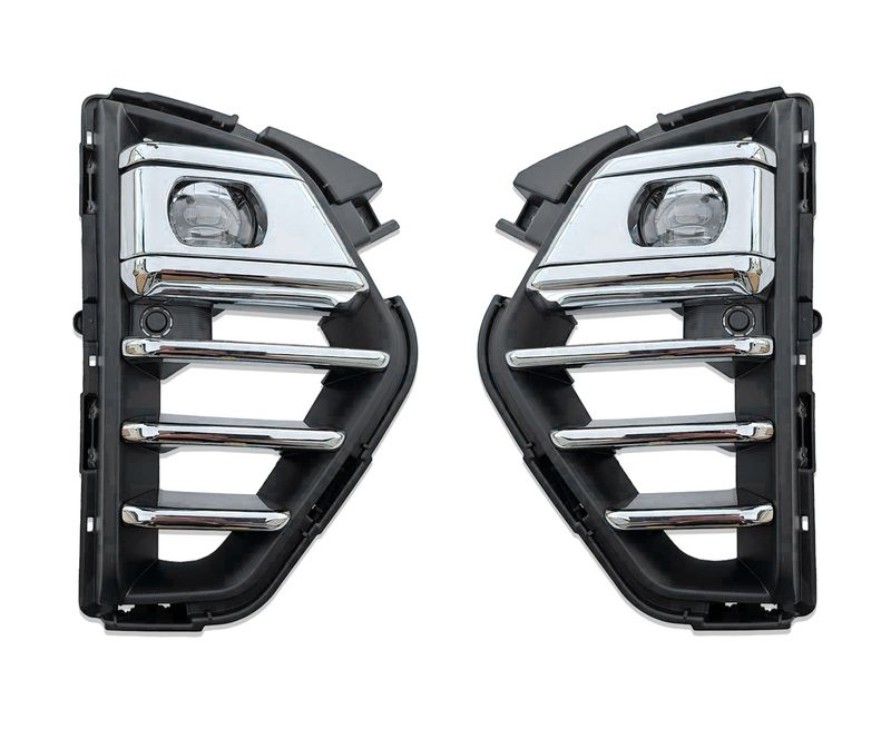 キャラバン E26 NV350 フォグランプ マイクロバス LED フロント 左右後期キット フォグ ライト カバー JP-LP-E26KB-12P+JP-FOG-NV350-E26BK|HANAFUSAはなふさ