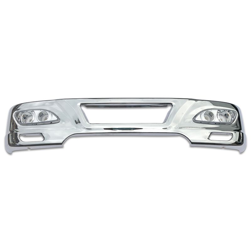 日産 アトラス F24 標準キャブ メッキ フロント バンパー W1685mm H320mm フォグランプ 取り付けステー 付き R-T263+1