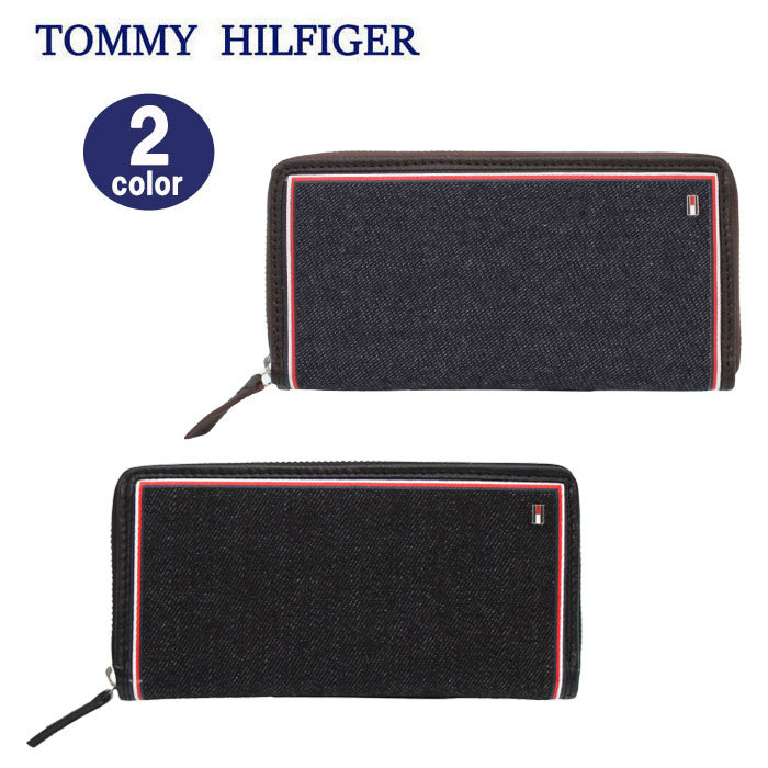 値頃 トミーヒルフィガー 長財布 31tl デニム レザー ラウンドファスナー Tommy Hilfiger 長札 レザー メンズ トミー ブランド Ag ハナハナプラザ 驚きの価格 Universusmedia Com