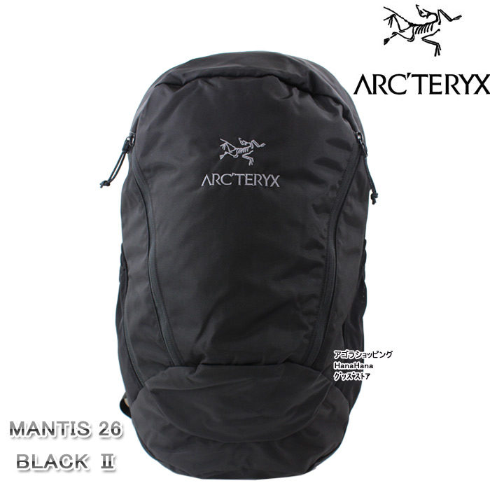 Arcteryx Rucksack Bag 7715 アークテリクス Mantis 26 Blackii Backpack D Man And Woman Combined Use Brand Ag 939800