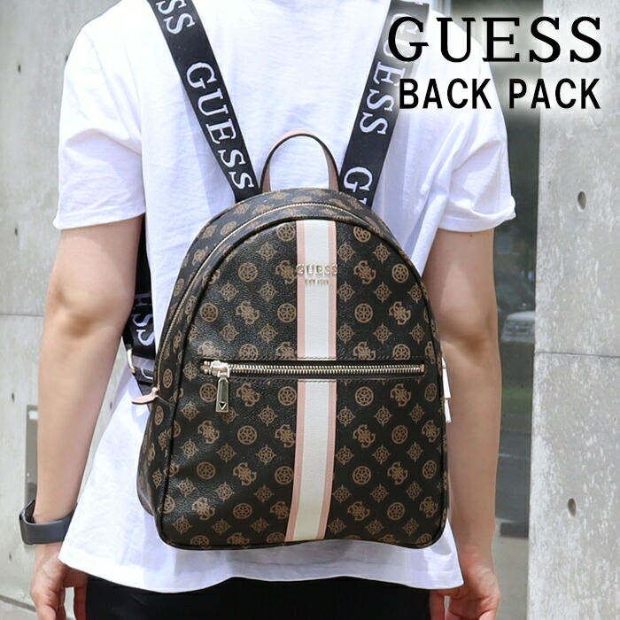 *ゲス バッグ KP699532 MOCHA LOGO MULTI ロゴマルチ リュックサック GUESS ab-498300 ブランド