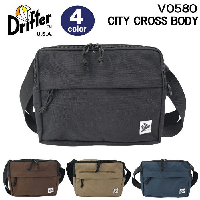 ドリフター バッグ V0580 CITY CROSS BODY シティクロスボディ Drifter ショルダーバッグ カジュアル シンプル ミニマル ab-61115 ブランド