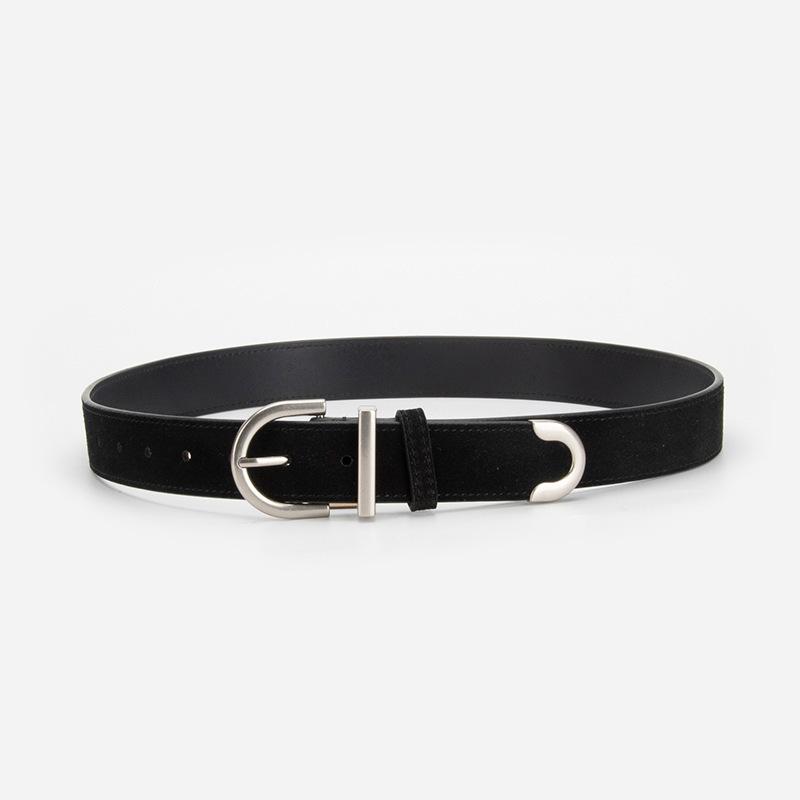 ベルト 韓国 レディース 女性用 マット加工 装飾 ピンバックル 革 細身ベルト ジーンズ デニム 万能 個性的 着回し