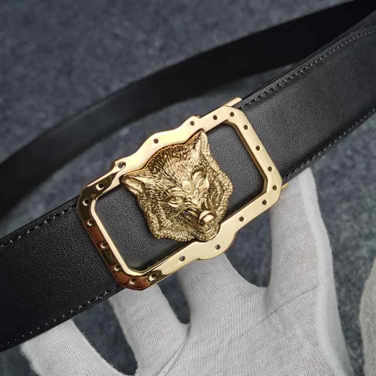 ベルト 男性用 メンズ ビジネス カジュアル オートロック式 自動バックル 両面 革 牛革 革ベルト ステンレス バックル