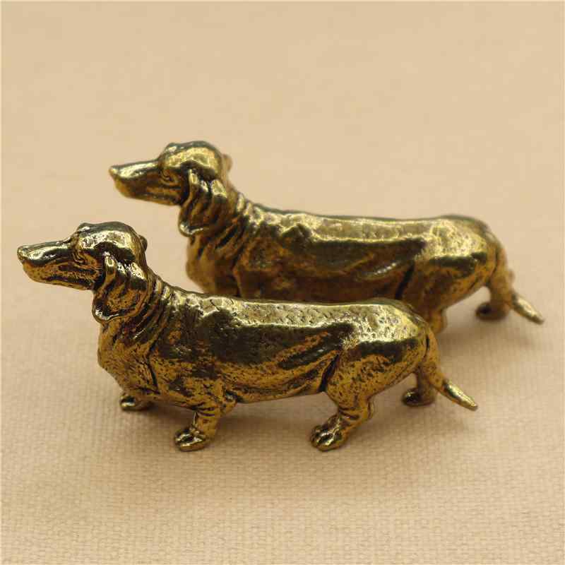 楽天市場】置物 ミニサイズ 小物 インテリア 真鍮 ダックスフンド 子犬